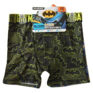 NWT Batman 2 Pk Moisture Wicking Boys Boxer Briefs